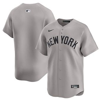 Men's Nike Gray New York Yankees Away Limited Jersey