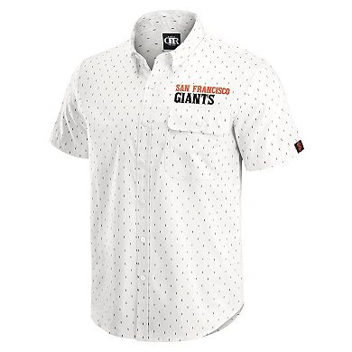 Men's Darius Rucker Collection by Fanatics Cream San Francisco Giants Printed Button-Down Top