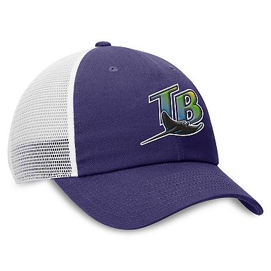 Men's Nike Purple/White Tampa Bay Rays Rise Adjustable Trucker Hat