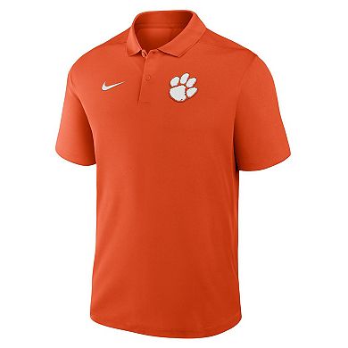 Men's Nike Orange Clemson Tigers Primetime Victory Primary Logo Performance Polo