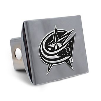 WinCraft Columbus Blue Jackets Premium Metal Chrome Universal Hitch Cover
