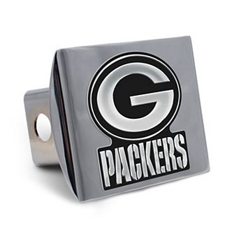 WinCraft Green Bay Packers Premium Metal Chrome Universal Hitch Cover