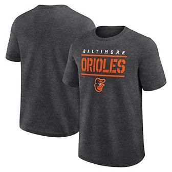 Men's Fanatics Heather Charcoal Baltimore Orioles Top Notch T-Shirt