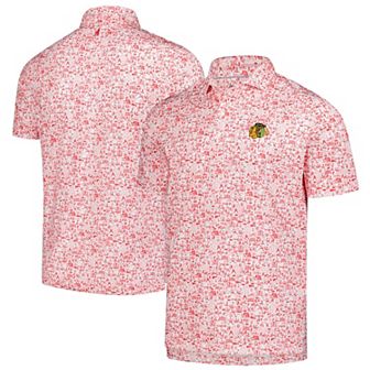 Men's�johnnie-O Red/White Chicago Blackhawks Slapshot Polo