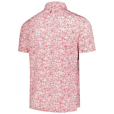 Men's johnnie-O Red/White Chicago Blackhawks Slapshot Polo