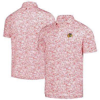 Men's johnnie-O Red/White Chicago Blackhawks Slapshot Polo