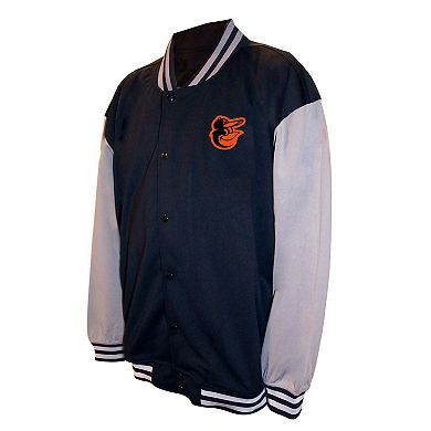 Men's Profile Black Baltimore Orioles Full-Snap Varsity Jacket