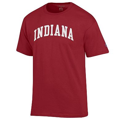 Men's Champion Crimson Indiana Hoosiers Basic Arch T-Shirt