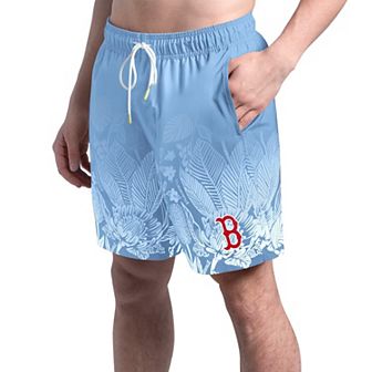 Men's�Margaritaville Blue Boston Red Sox Lagoon Fiesta Swim Shorts