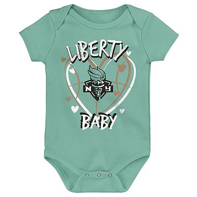 Infant Outerstuff New York Liberty Slide Home 3-Piece Creeper Set
