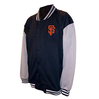 Men's�Profile Black San Francisco Giants Full-Snap Varsity Jacket