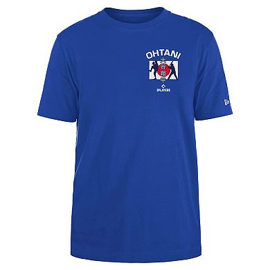 Men's New Era Shohei Ohtani Royal Los Angeles Dodgers Japan Flag T-Shirt