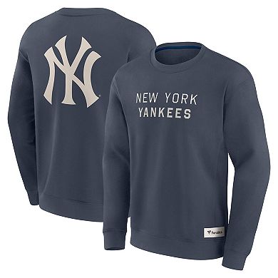 Men's Fanatics Blue New York Yankees Elements Future Ground Lettering Pullover Sweatshirt