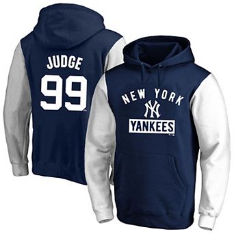 Men's Profile Aaron Judge Navy New York Yankees Big & Tall Name & Number Fleece Pullover Hoodie