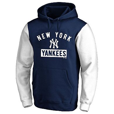 Men's Profile Aaron Judge Navy New York Yankees Big & Tall Name & Number Fleece Pullover Hoodie