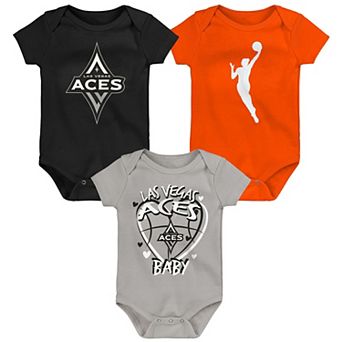 Newborn Outerstuff Las Vegas Aces Slide Home 3 pc Creeper Set