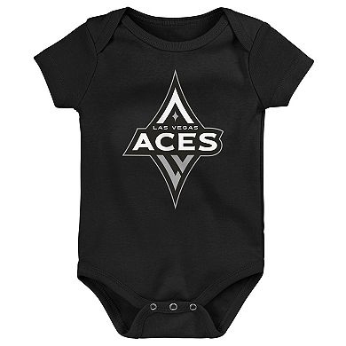 Newborn Outerstuff Las Vegas Aces Slide Home 3-Piece Creeper Set