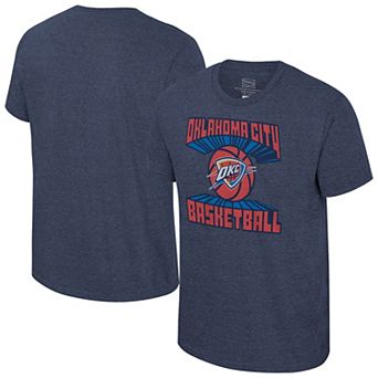Unisex Fanatics Stadium Essentials Navy Oklahoma City Thunder Club Time Tri-Blend T-Shirt