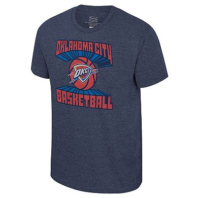 Unisex Fanatics Stadium Essentials Navy Oklahoma City Thunder Club Time Tri-Blend T-Shirt