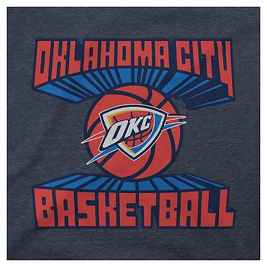 Unisex Fanatics Stadium Essentials Navy Oklahoma City Thunder Club Time Tri-Blend T-Shirt