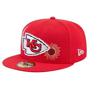 Men's New Era Red Kansas City Chiefs State Stitch 59FIFTY Fitted Hat