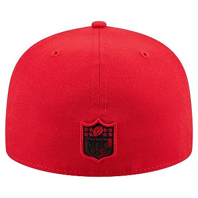 Men's New Era Red Kansas City Chiefs State Stitch 59FIFTY Fitted Hat