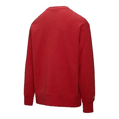 Men's Mitchell & Ness Red Detroit Red Wings Playoff Win Fleece Pullover Sweatshirt