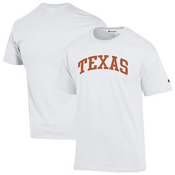 Men's Champion White Texas Longhorns Basic Arch T-Shirt
