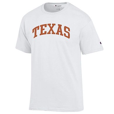 Men's Champion White Texas Longhorns Basic Arch T-Shirt