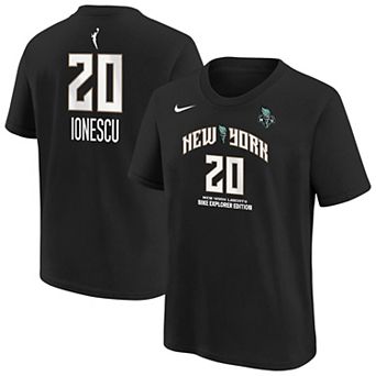 Youth��Nike Sabrina Ionescu Black New York Liberty Explorer Edition Name & Number T-Shirt