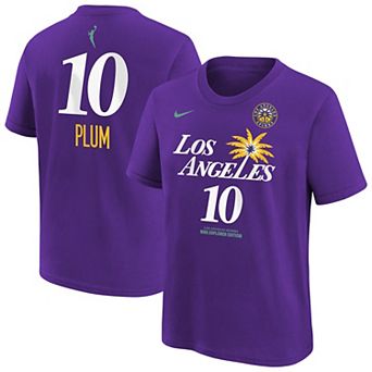 Youth��Nike Kelsey Plum Purple Los Angeles Sparks Explorer Edition Name & Number T-Shirt