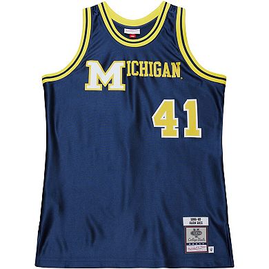 Men's Mitchell & Ness Glen Rice Navy Michigan Wolverines 1988/89 Authentic Jersey
