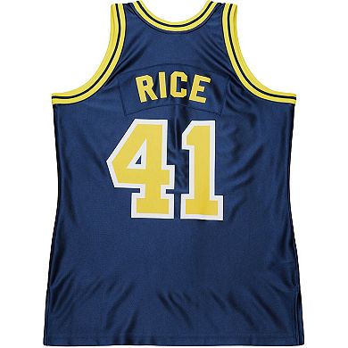 Men's Mitchell & Ness Glen Rice Navy Michigan Wolverines 1988/89 Authentic Jersey