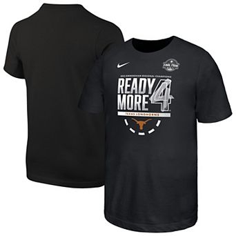 Youth Nike Black Texas Longhorns 2025 NCAA Women's Basketball Tournament March Madness Final Four Locker Room T-Shirt