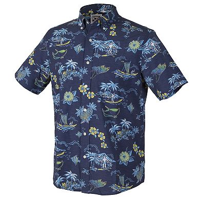 Men's Reyn Spooner Dark Blue Tampa Bay Rays Kekai Button-Down Shirt