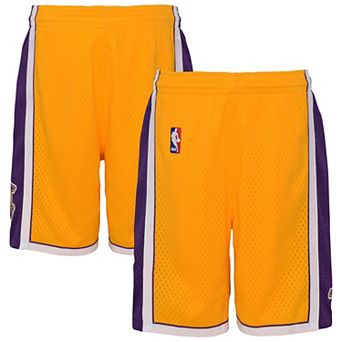 Youth��Mitchell & Ness Gold Los Angeles Lakers Swingman Shorts