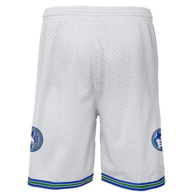 Youth Mitchell & Ness White Minnesota Timberwolves Swingman Shorts