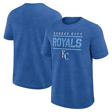 Men's Fanatics Heather Royal Kansas City Royals Top Notch T-Shirt