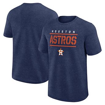 Men's Fanatics Heather Navy Houston Astros Top Notch T-Shirt