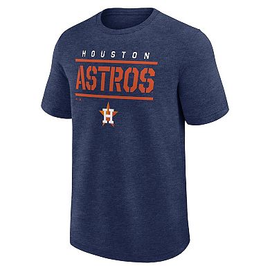 Men's Fanatics Heather Navy Houston Astros Top Notch T-Shirt