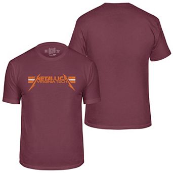 Men's Original Retro Brand Maroon Virginia Tech Hokies Metallica Retro T-Shirt
