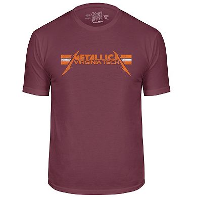 Men's Original Retro Brand Maroon Virginia Tech Hokies Metallica Retro T-Shirt