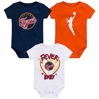 Newborn Outerstuff Indiana Fever Slide Home 3 pc Creeper Set