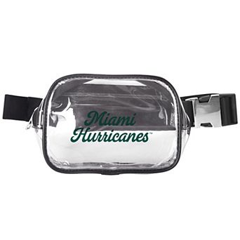 Miami Hurricanes Clear Belt Bag