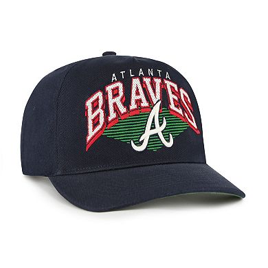 Men's '47 Navy Atlanta Braves Pomona Hitch Adjustable Hat