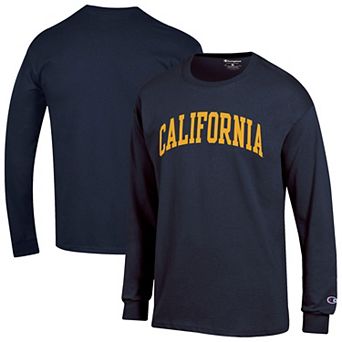 Men's Champion Navy Cal Bears Basic Arch Long Sleeve T-Shirt