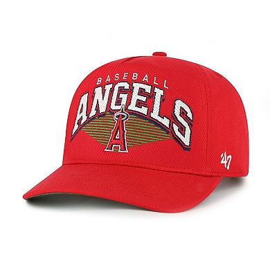 Men's '47 Red Los Angeles Angels Pomona Hitch Adjustable Hat