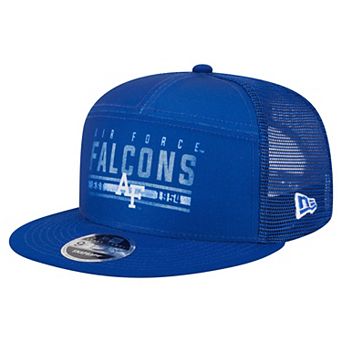 Men's New Era Royal Air Force Falcons Split Panel 9FIFTY Snapback Trucker Hat
