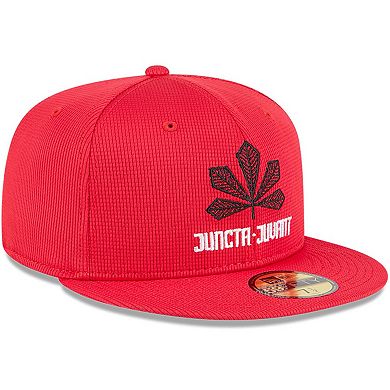 Men's New Era Red Cincinnati Reds City Connect Batting Practice 59FIFTY Fitted Hat
