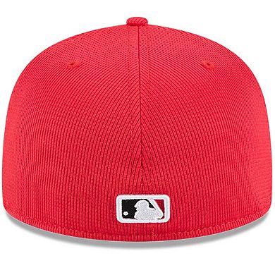 Men's New Era Red Cincinnati Reds City Connect Batting Practice 59FIFTY Fitted Hat